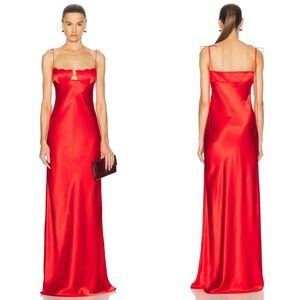 Anna October Tulip Red Maxi Dress Size Small US 4 NEW! New with tags!